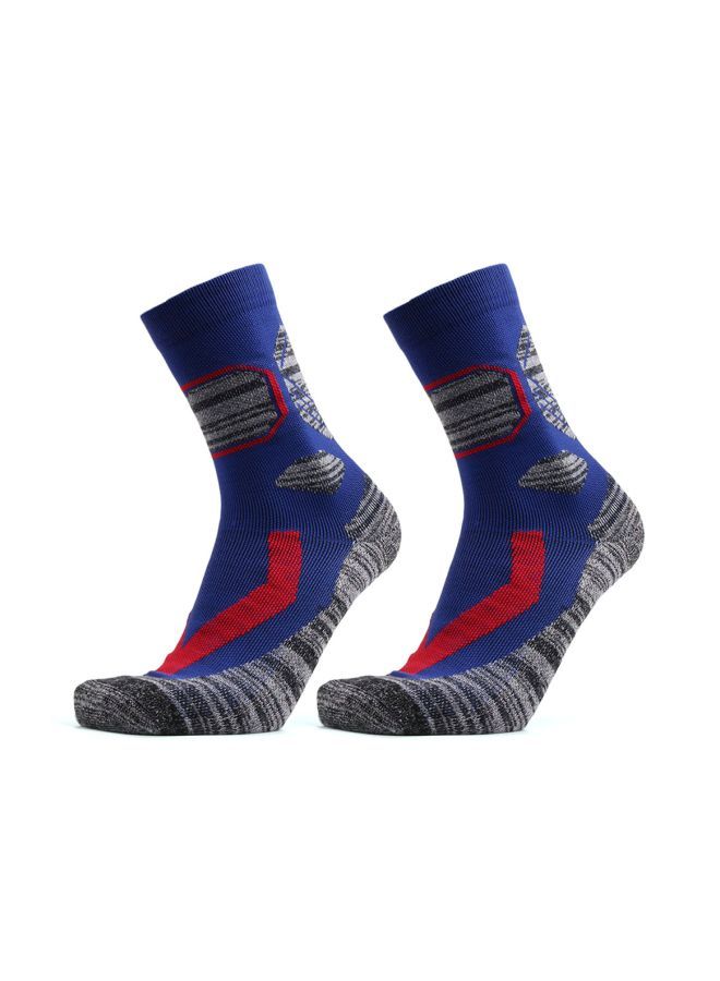 Generic Pair Of 3 Thermal Cotton Trekking Socks One Size  - Image 2