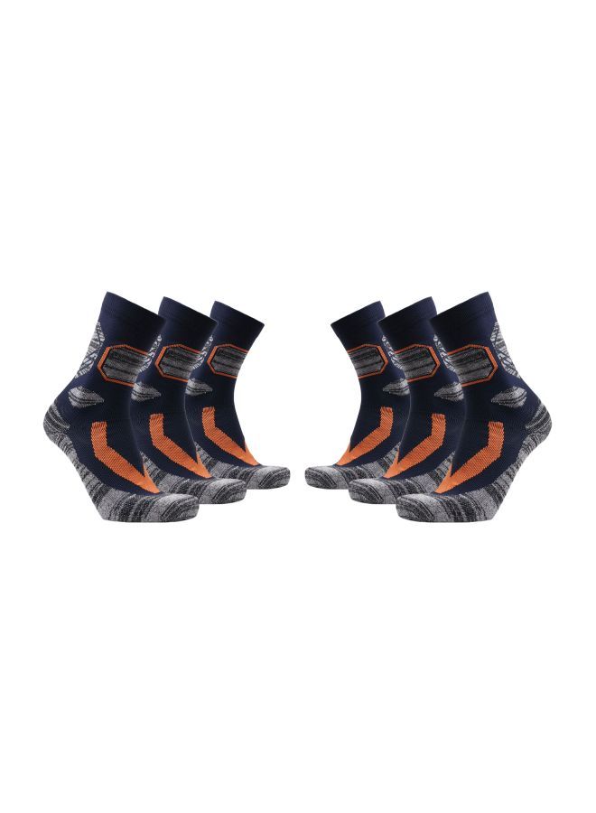 Generic Pair Of 3 Thermal Cotton Trekking Socks One Size  - Image 1