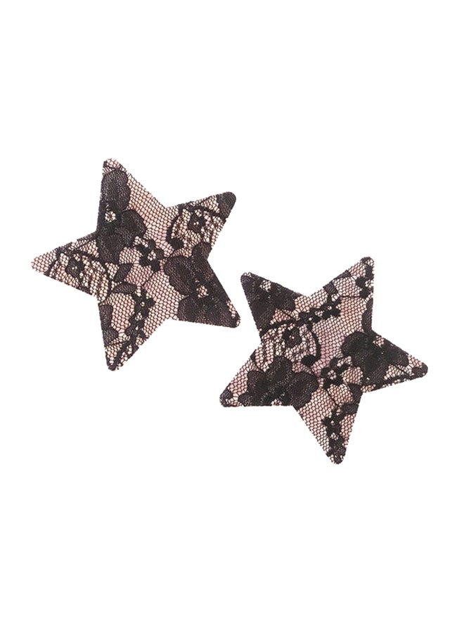 2-Piece Wenshentie Star Shape Tattoo Grey/Black