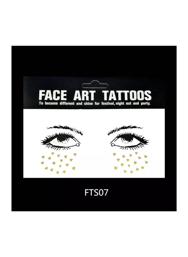 تاتو مؤقت للوجه من وينشينتي ذهبي/ أسود