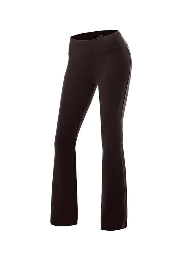 Generic Solid Boot Cut Tummy Control Workout Yoga Pant M  - Image 1