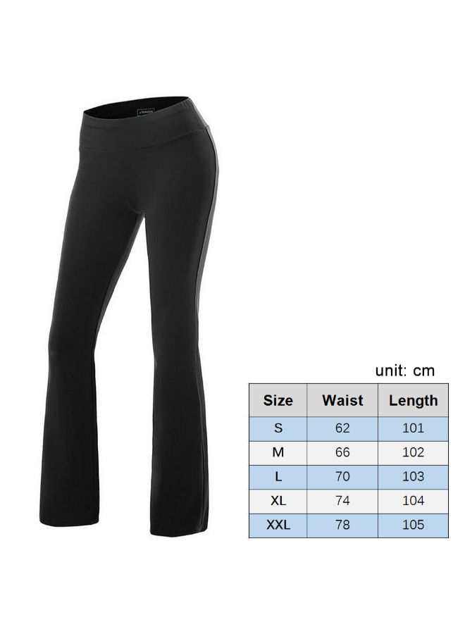 Generic Solid Boot Cut Tummy Control Workout Yoga Pant M  - Image 3