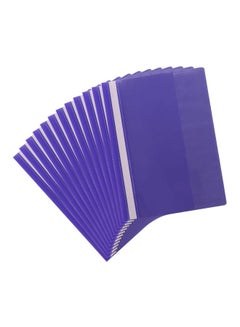 Generic Pack Of 12 Report Cover With Fastener Purple  - Image 2
