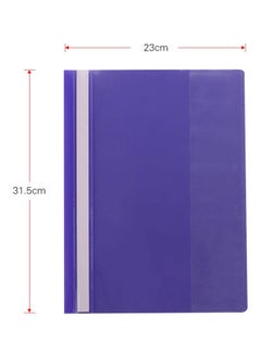 Generic Pack Of 12 Report Cover With Fastener Purple  - Image 3