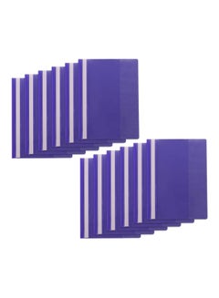 Generic Pack Of 12 Report Cover With Fastener Purple  - Image 1