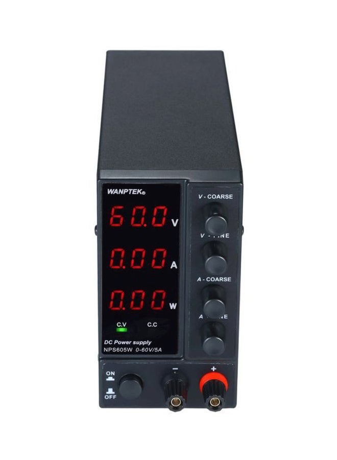 3-Digit Display LED Power Supply Black