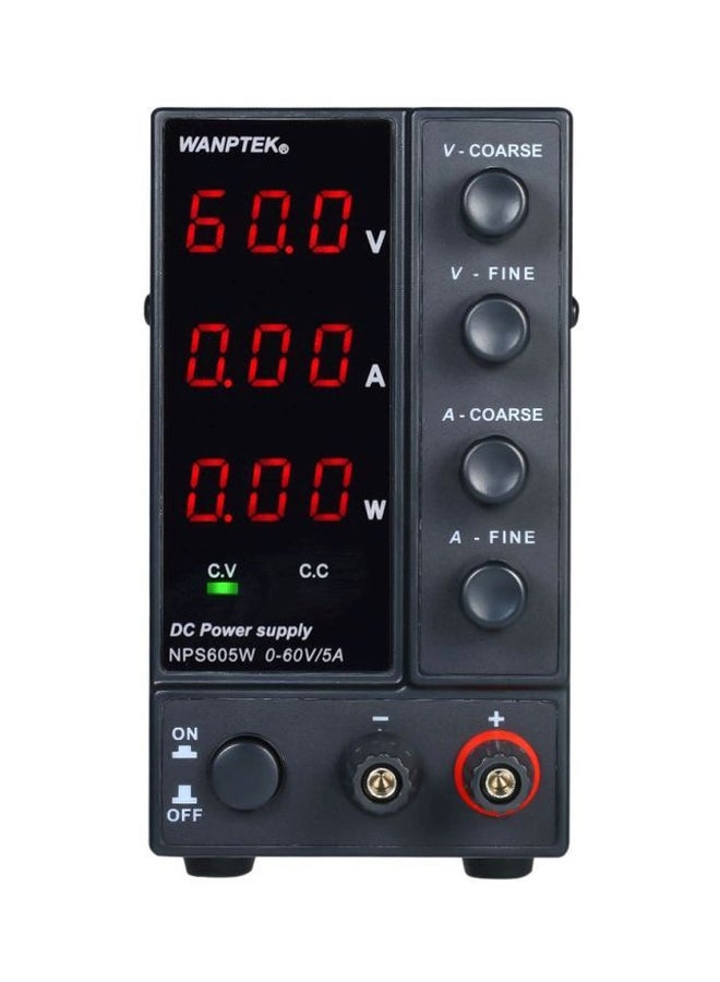 3-Digit Display LED Power Supply Black