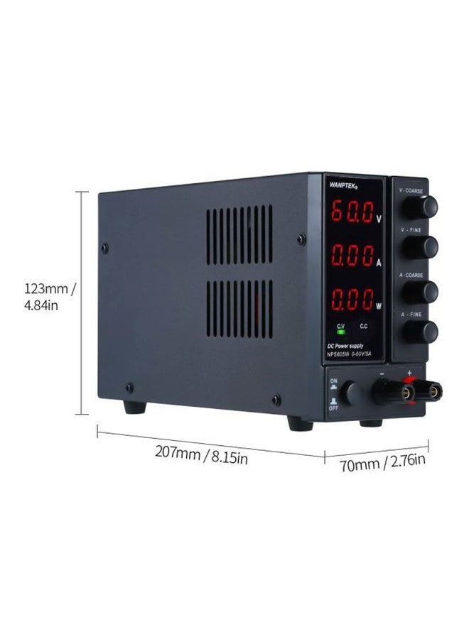 3-Digit Display LED Power Supply Black