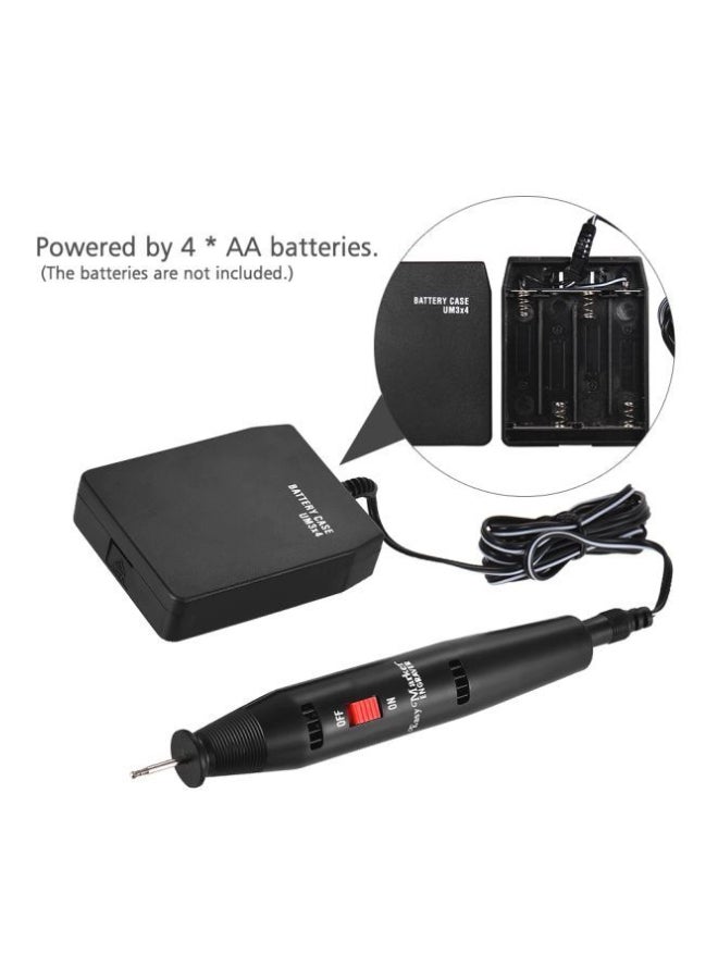 Generic Electric Engraving Pen Black 19.8x11.7x2.8cm  - Image 5