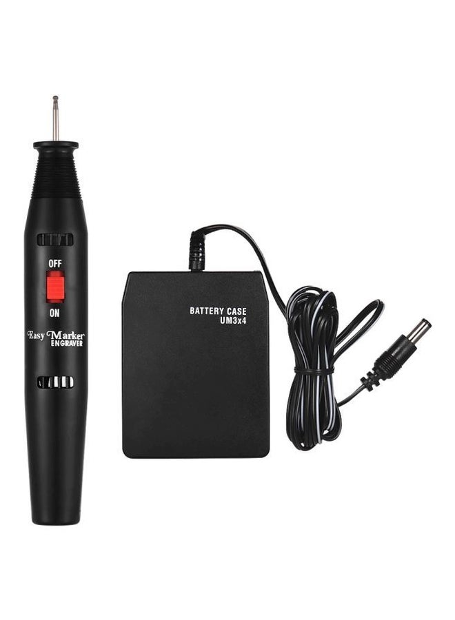 Generic Electric Engraving Pen Black 19.8x11.7x2.8cm  - Image 1