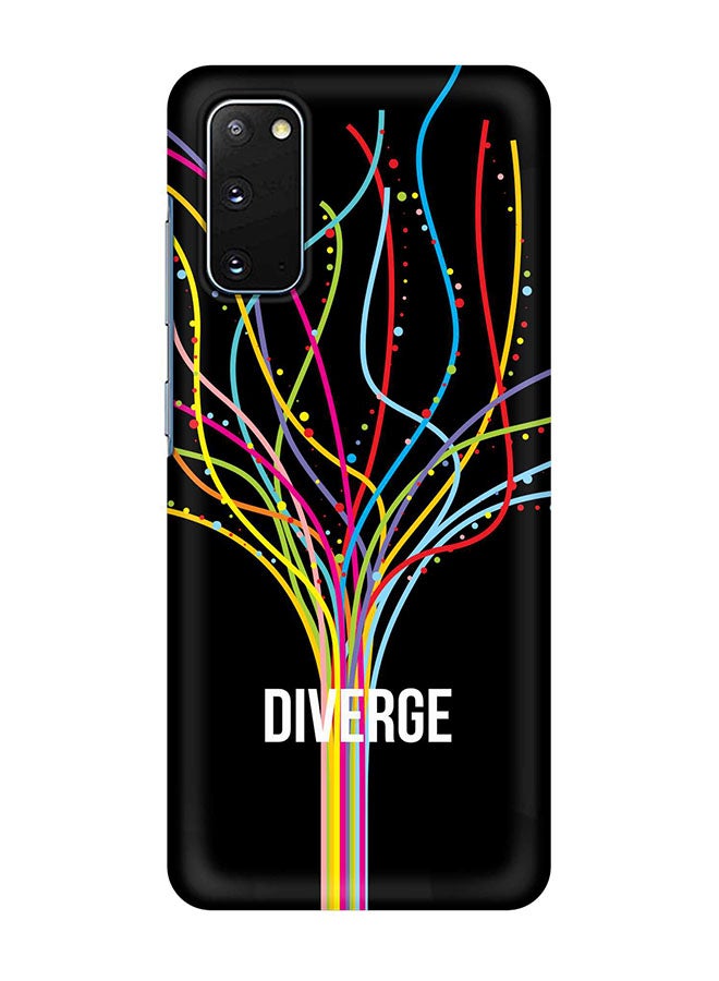 Stylizedd Hard PC Shield Matte Finish Print Slim Snap Classic Series Case Cover For Samsung Galaxy S20 Diverge (Black)