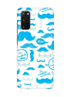 Hard PC Shield Matte Finish Print Slim Snap Classic Series Case Cover For Samsung Galaxy S20 Le Moustache