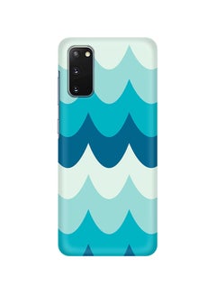 Hard PC Shield Matte Finish Print Slim Snap Classic Series Case Cover For Samsung Galaxy S20 Wavy Waves