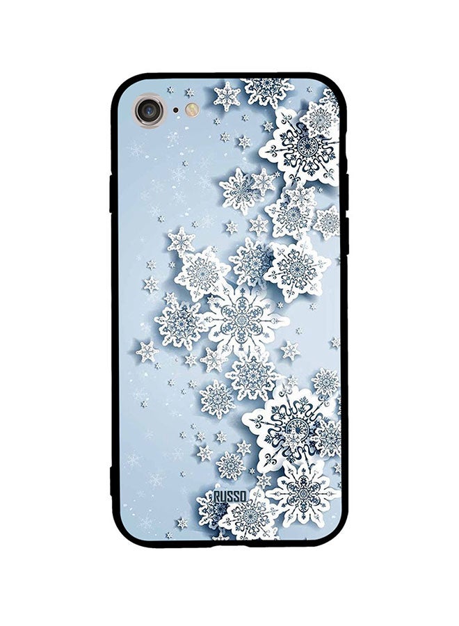 RUSSO - Protective Case Cover For Apple iPhone SE (2020) Blue/White - Image 1