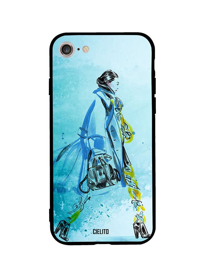 CIELITO Protective Case Cover For Apple iPhone SE (2020) Blue/Black/Green