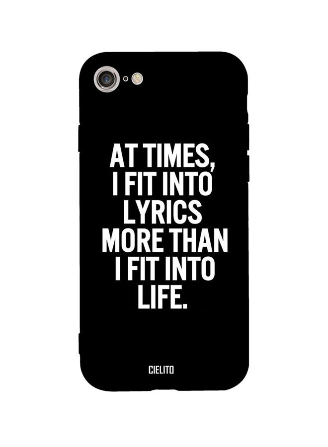 CIELITO Protective Case Cover For Apple iPhone SE (2020) Black/White