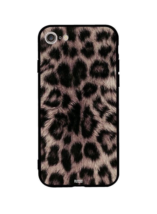 RUSSO Protective Case Cover For Apple iPhone SE (2020) Brown/Black 