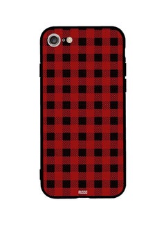 Protective Case Cover For Apple iPhone SE (2020) Black/Red