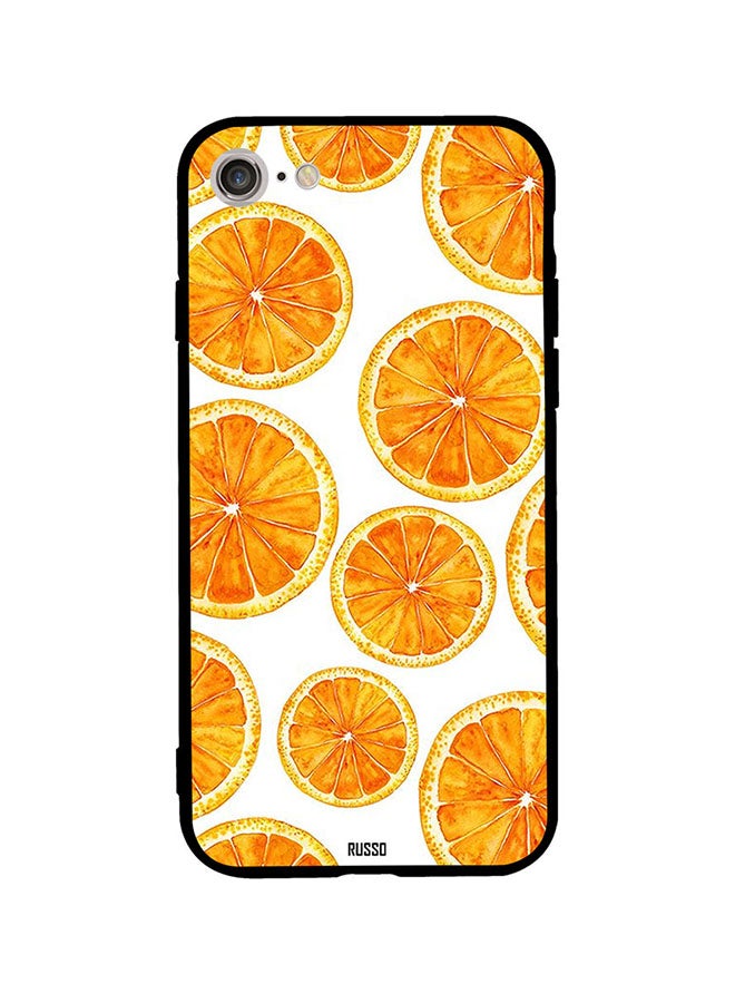 RUSSO - Protective Case Cover For Apple iPhone SE (2020) Orange/White - Image 1