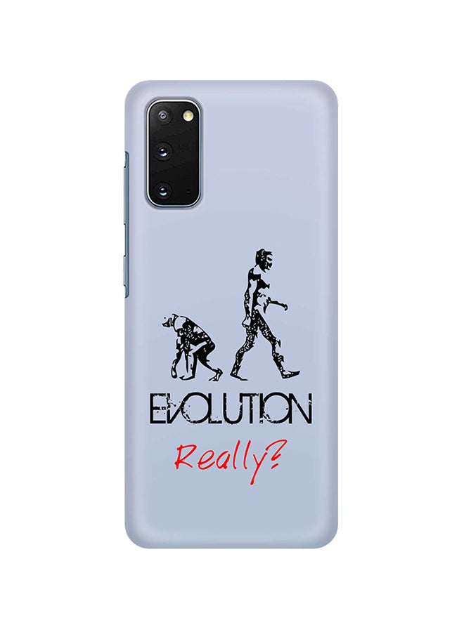 Hard PC Shield Matte Finish Print Slim Snap Classic Series Case Cover For Samsung Galaxy S20 Evolution, Really (Blue)