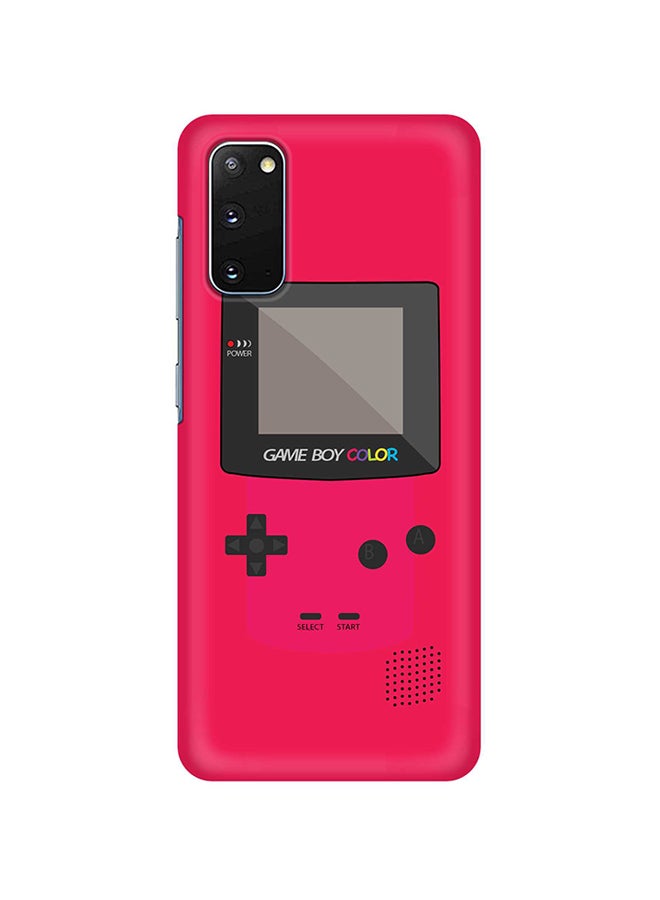 Stylizedd Hard PC Shield Matte Finish Print Slim Snap Classic Series Case Cover For Samsung Galaxy S20 Gameboy Color - Pink