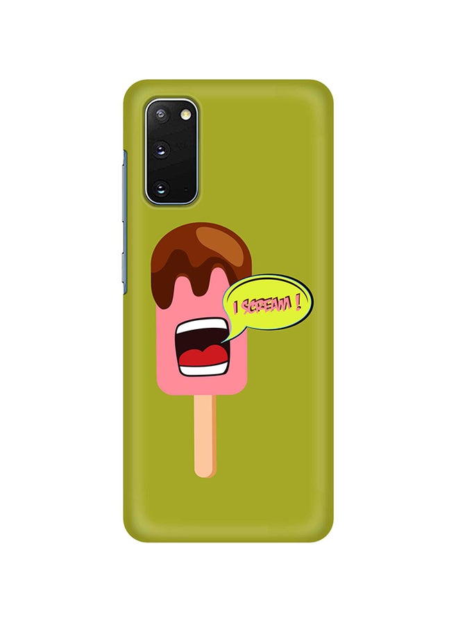 Stylizedd Hard PC Shield Matte Finish Print Slim Snap Classic Series Case Cover For Samsung Galaxy S20 I Scream