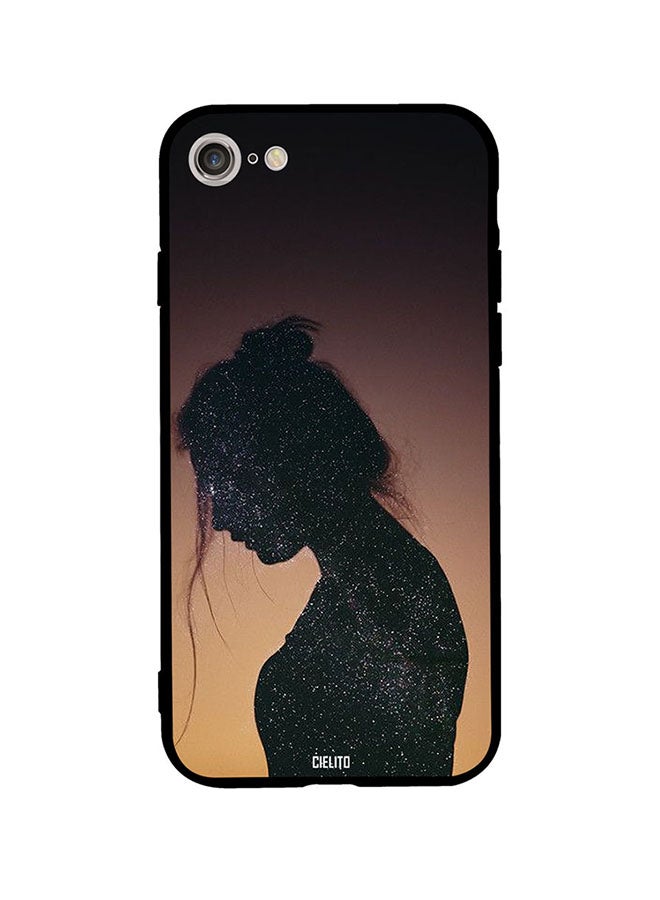 CIELITO Protective Case Cover For Apple iPhone SE (2020) Black/Brown