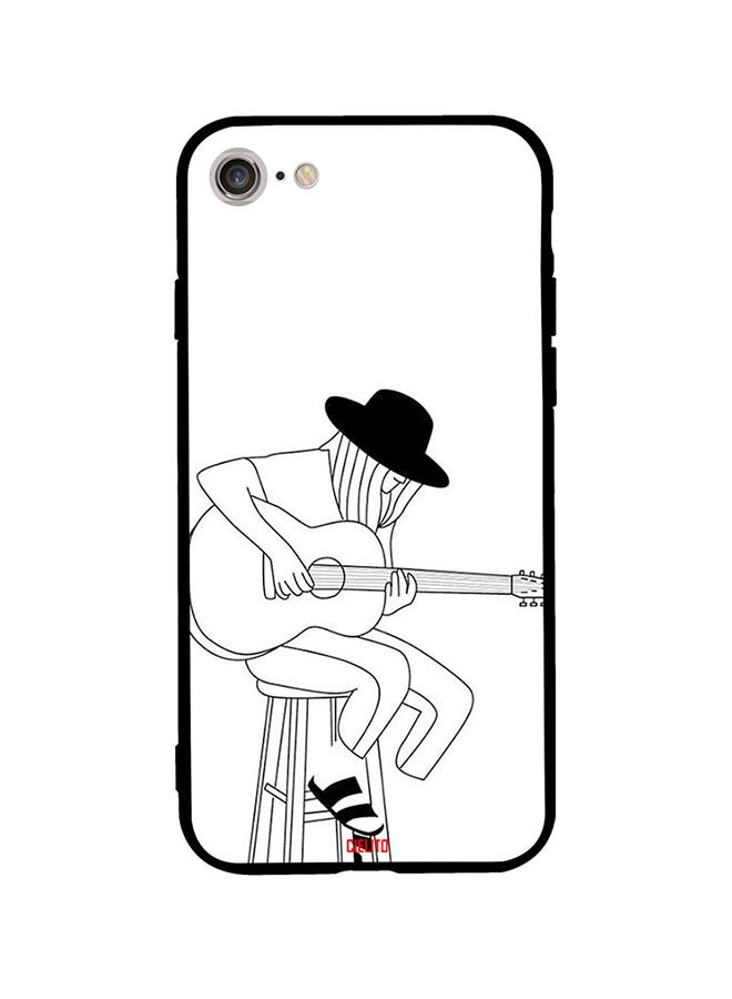 CIELITO Protective Case Cover For Apple iPhone SE (2020) Black/White