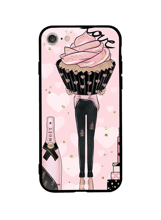 سيليتو غطاء حماية واقٍ لهاتف أبل آيفون SE إصدار 2020 وردي/أسود