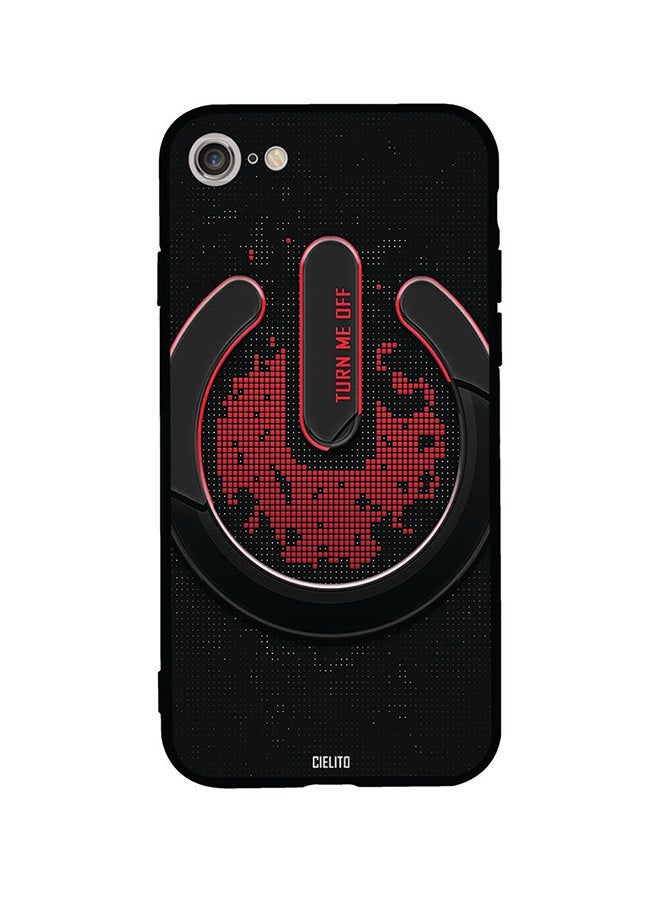 CIELITO Protective Case Cover For Apple iPhone SE (2020) Black/Red