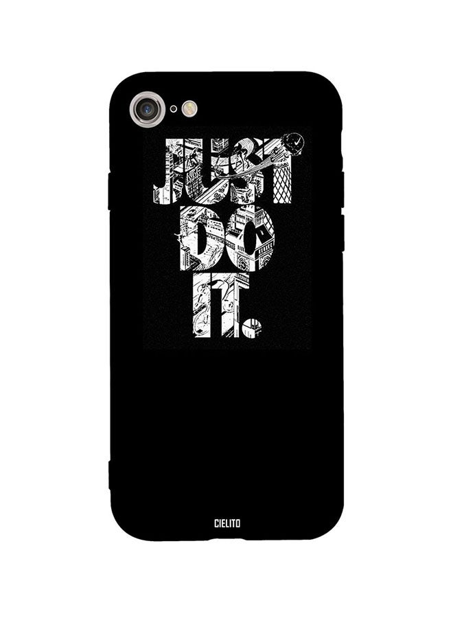 CIELITO Protective Case Cover For Apple iPhone SE (2020) Black/White/Grey 