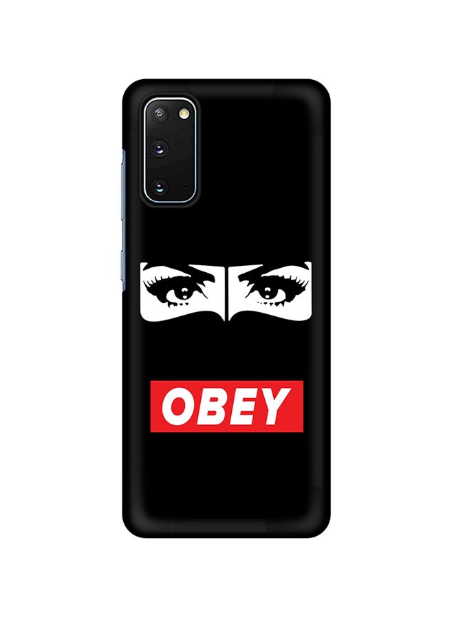 Stylizedd Hard PC Shield Matte Finish Print Slim Snap Classic Series Case Cover For Samsung Galaxy S20 Obey Habibti