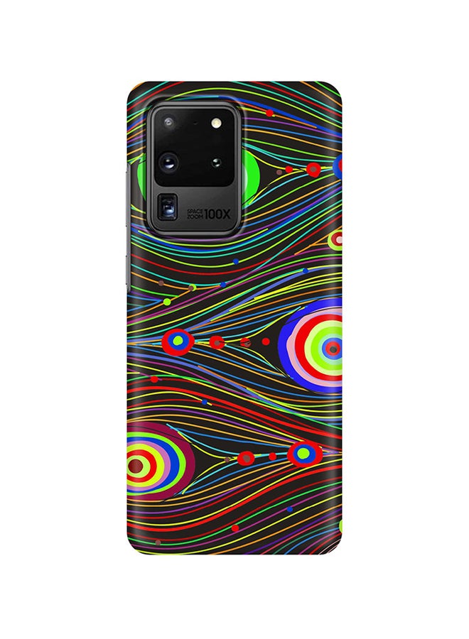 Stylizedd Hard PC Shield Matte Finish Print Slim Snap Classic Series Case Cover For Samsung Galaxy S20 Ultra Peacock Eyes