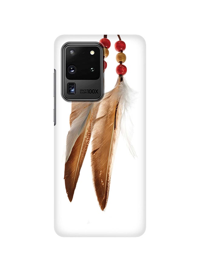 Stylizedd Hard PC Shield Matte Finish Print Slim Snap Classic Series Case Cover For Samsung Galaxy S20 Ultra Chief Longfeathers