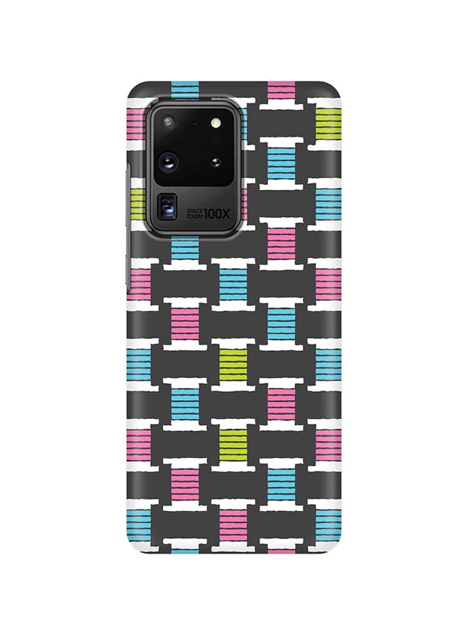 Hard PC Shield Matte Finish Print Slim Snap Classic Series Case Cover For Samsung Galaxy S20 Ultra Thread Roll