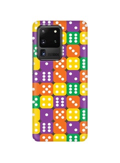 Hard PC Shield Matte Finish Print Slim Snap Classic Series Case Cover For Samsung Galaxy S20 Ultra Dice Roll