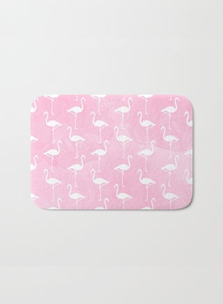 Flamingo Pattern Anti-Skid Doormat Pink/White 40 x 60cm - v1587451690/N36702927A_1