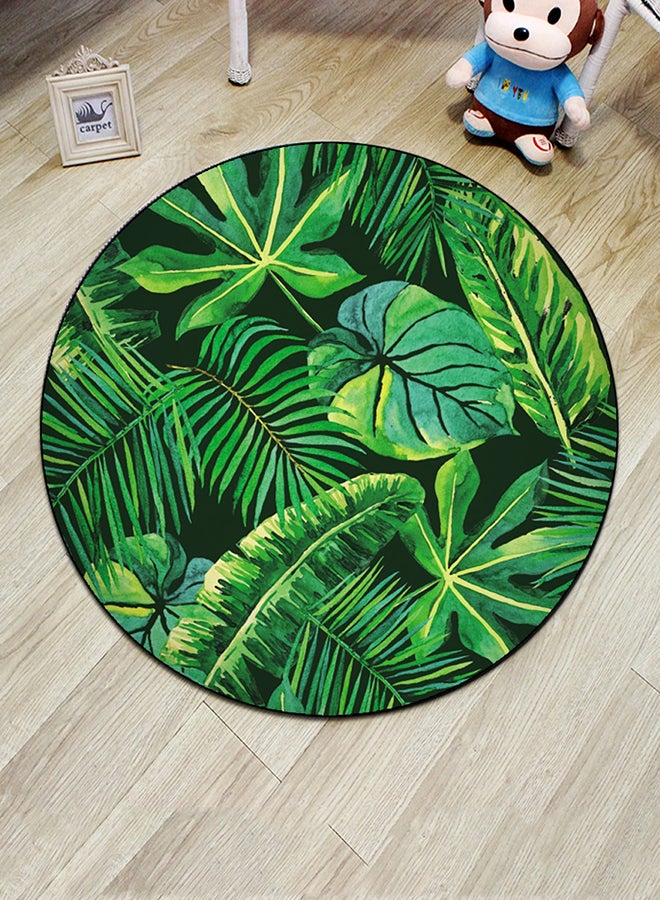 بساط أرضية بطبعة أوراق شجر أخضر 40 x 40سم 