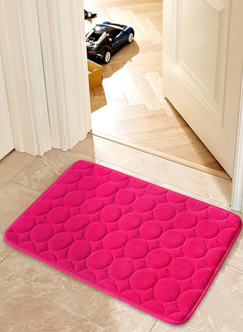 Simple Modern Style Doormat Pink 40 x 60cm