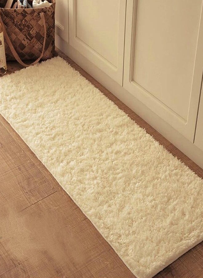 Creative Soft Plush Doormat Beige 40 x 60cm 