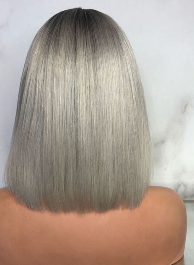 Generic Straight Hair Wig Silver Short  - Image 2