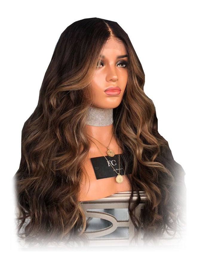 ماركة غير محددة شعر مستعار طويل مموج بني Long  - Image 1