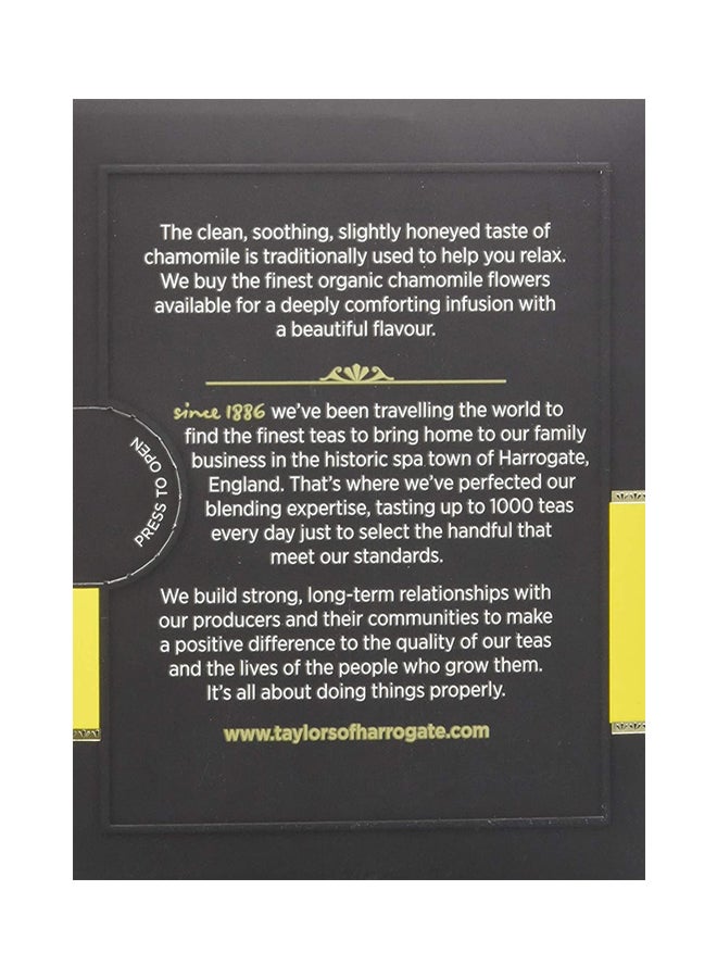 Taylors Of Harrogate Pure Chamomile 20 Tea Bags 30grams - Image 2
