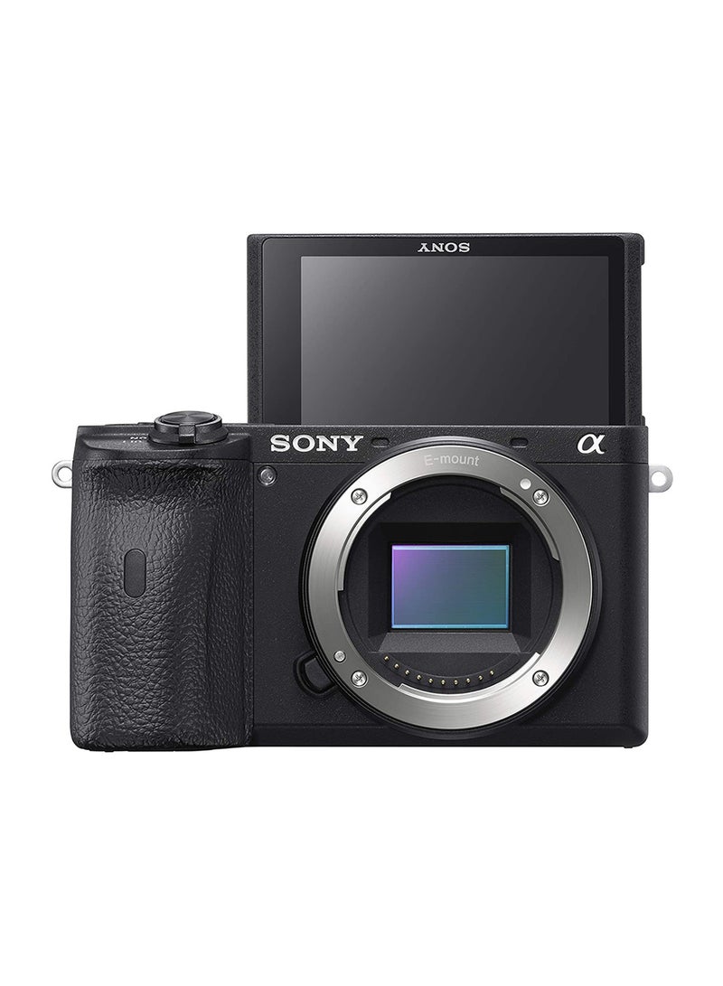 Sony - Alpha ILCE-6600 24.2 MP Mirrorless Digital SLR Camera Body only (APS-C Sensor, Fastest Auto Focus, Real-time Eye AF, Real-time Tracking, 4K Vlogging Camera, Tiltable LCD), Black - Image 1