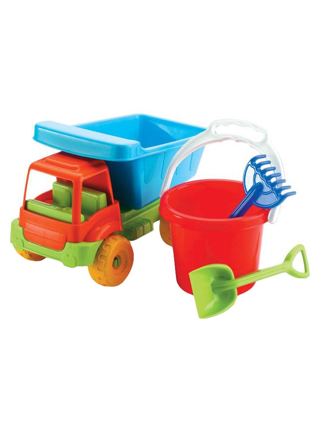 ديدي مجموعة ألعاب شاطئ بتصميم شاحنة مكونة من 4 قطع