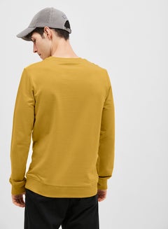 BlueAge Embossed Logo Hoodie Mustard  - Image 2