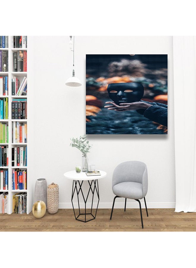 Mask Wall Art Painting Multicolour 30 x 30cm