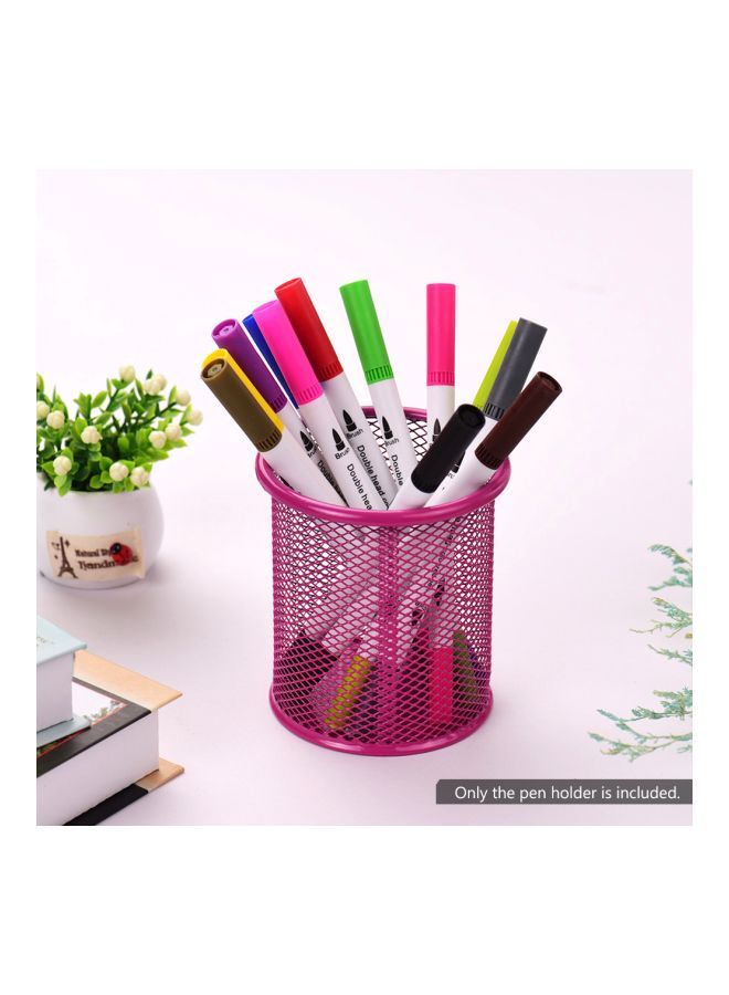 Metal Pen Organizer Pink - Image 4