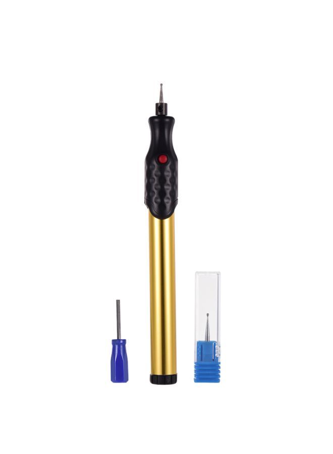 Generic 3-Piece Electric Micro Engraving Pen Set Gold/Black 20.50 x 1.50 x 8.00cm  - Image 2