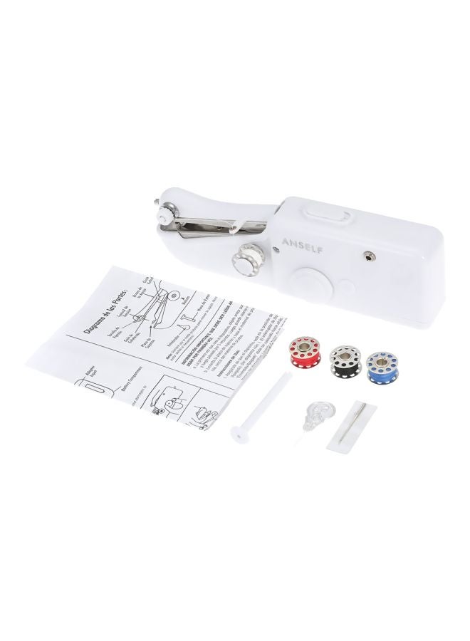 ANSELF - Portable Sewing Machine White 21x7x3.5centimeter White 21x7x3.5centimeter - Image 1